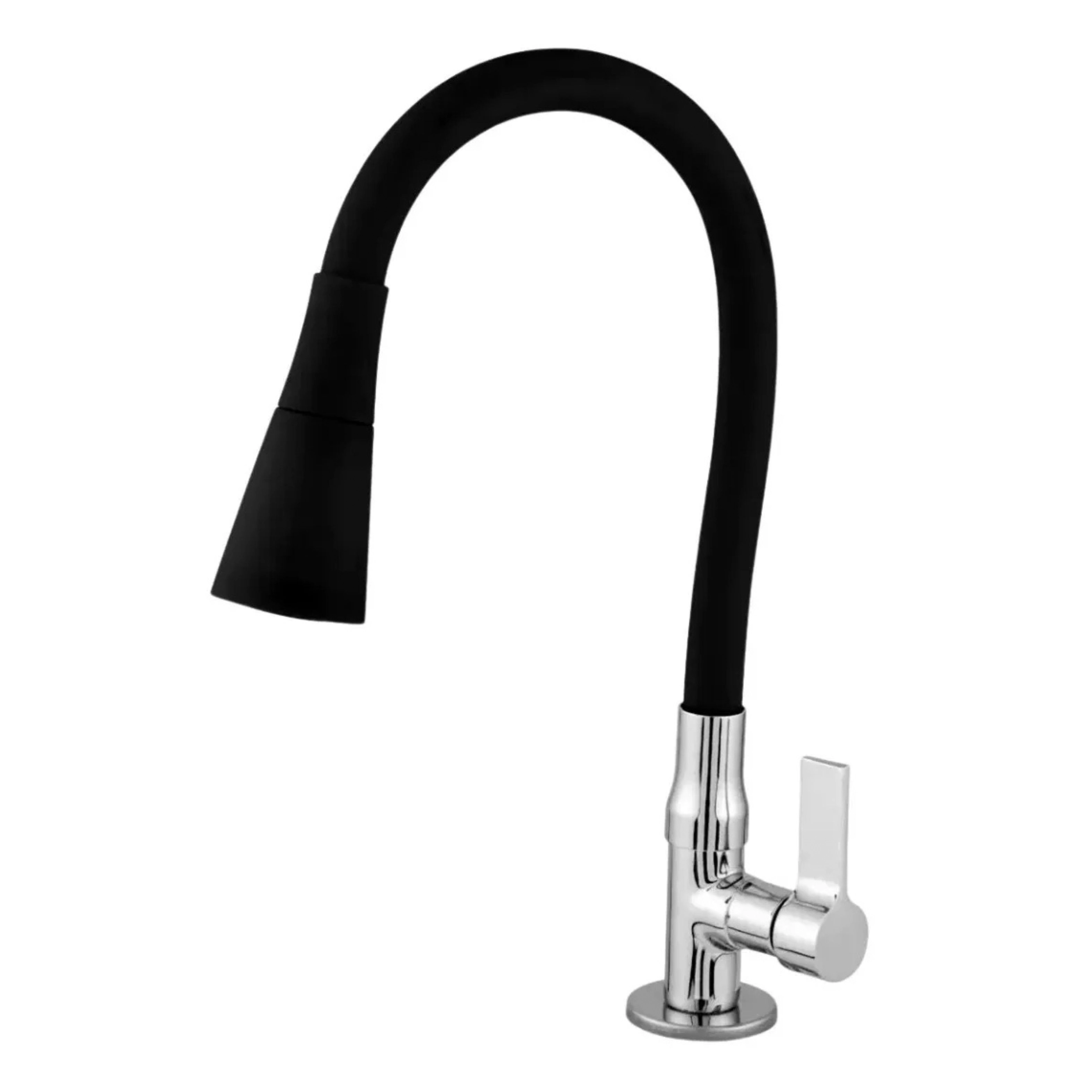 Torneira De Cozinha Monocomando C70 Preto Jato Duplo Bancada Qua Cor:preto