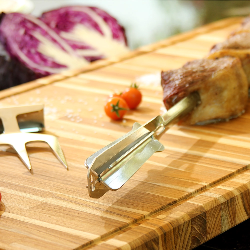 Espeto Premium Para Churrasco 78cm - 100% -aço Inox