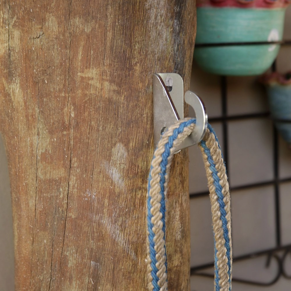 Gancho Suporte Para Rédeas De Cavalo - 90° Aço Zincado