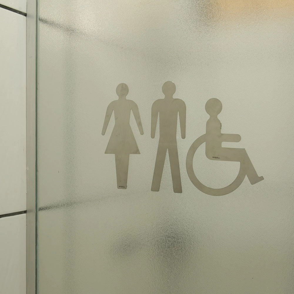 Placas Adesivas Porta Banheiro - Inox-masc - Fem E Especial