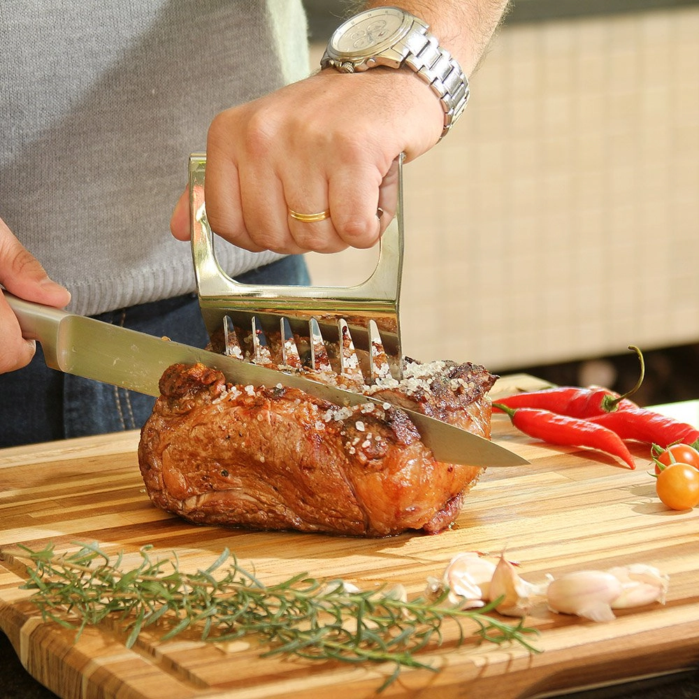 Garfo Destrinchador Garra De Urso Churrasco - Inox - 1,5mm