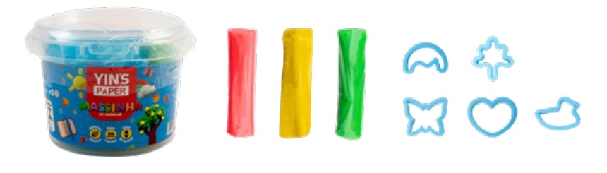 Kit De Massinhas 3 Cores Yins