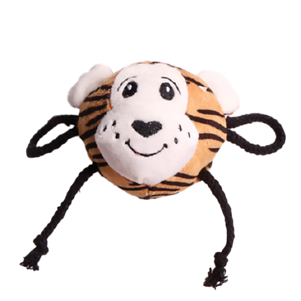 Brinquedo De Pelucia Com Corda, Guizo Safari Tigre Para Pe