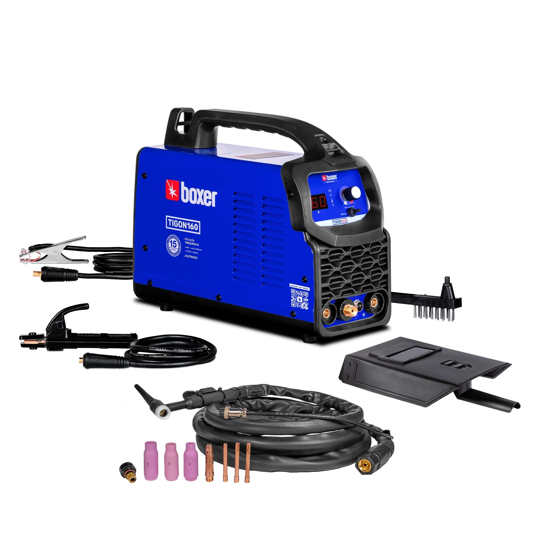 Tigon 160A 220V processo TIG e Eletrodo Revestido Boxer Soldas
