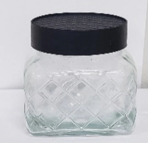 Pote Vidro Quadrado Diamante 1l 00047 Viva