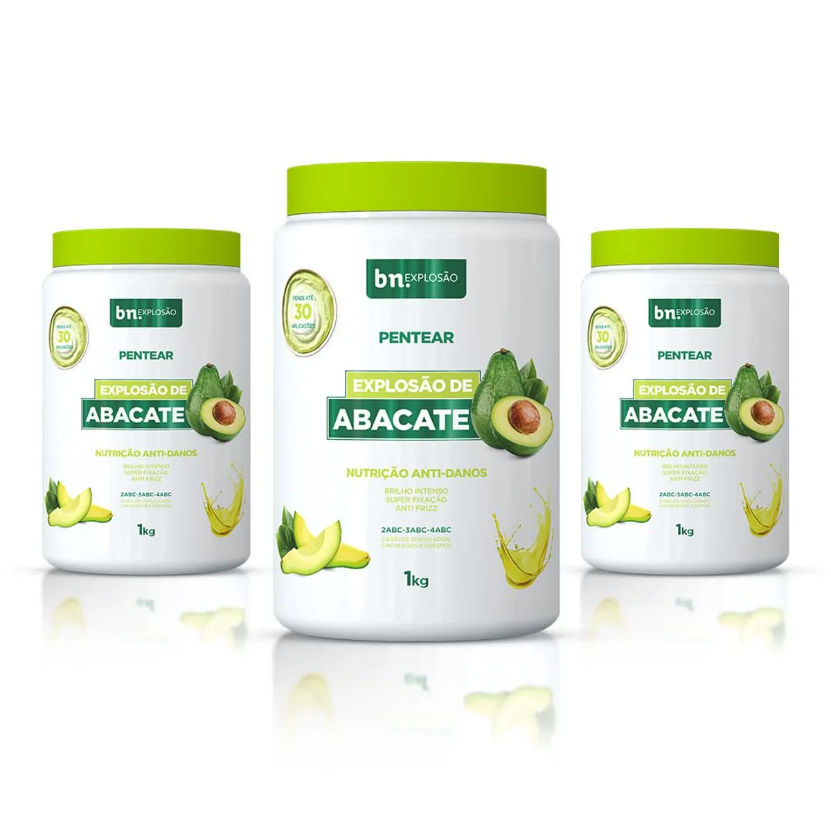 Cr Pent Beleza Natural 1kg Explosao De Abacate Nutricao Antidanos