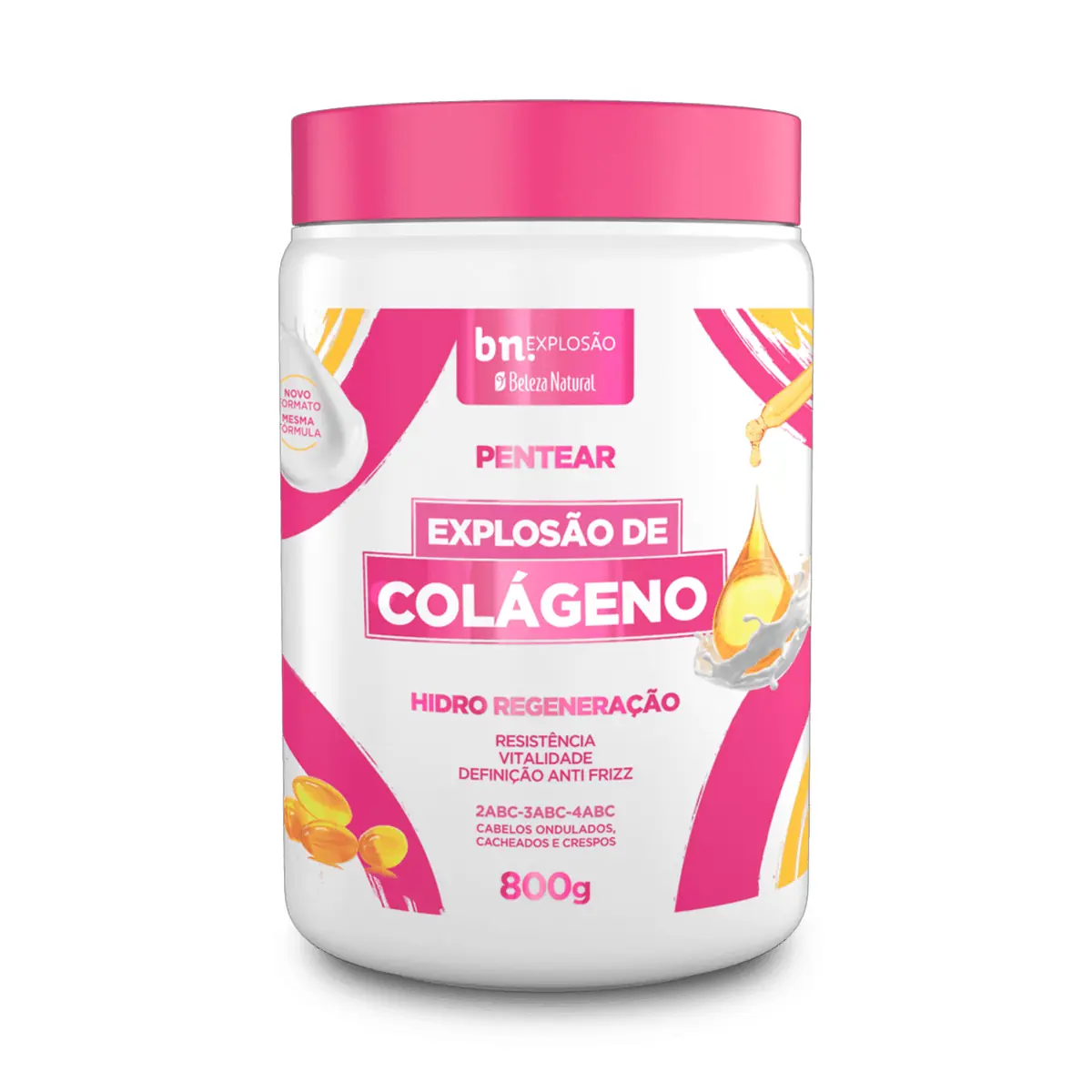 Creme de Pentear Explosão de Colágeno 800g bn.Cachos