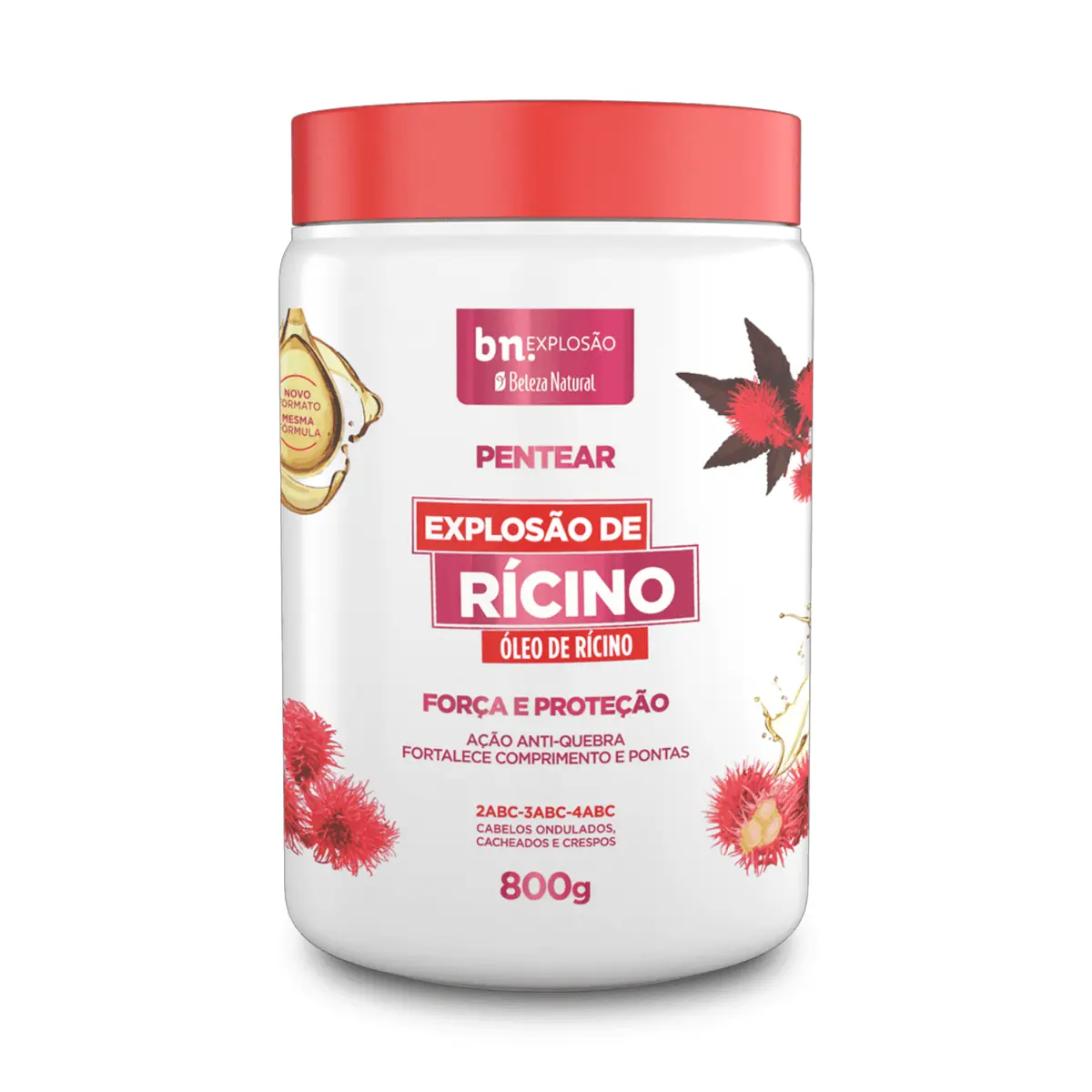 Creme de Pentear Explosão de Rícino 800g bn.Cachos
