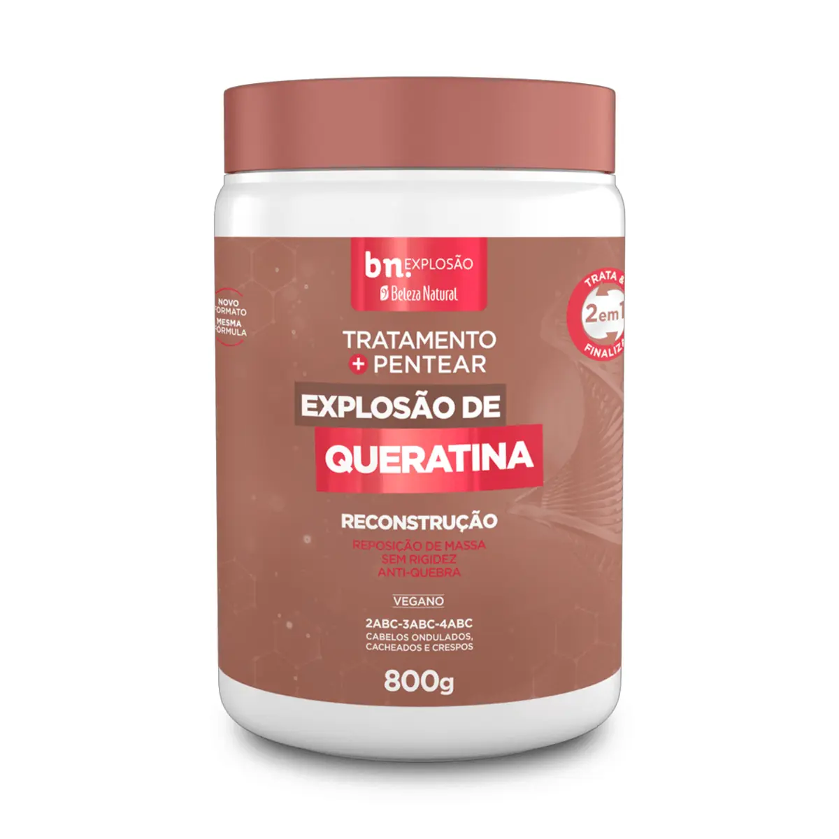 Creme de Pentear e Tratamento Explosão de Queratina 800g bn.Cachos
