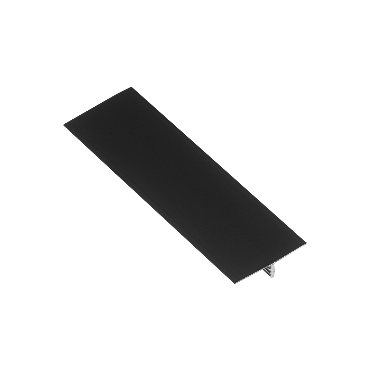 Perfil T Mesmo Nível Em Alumínio Para Piso Laminado - Homeney - Preto - 1m