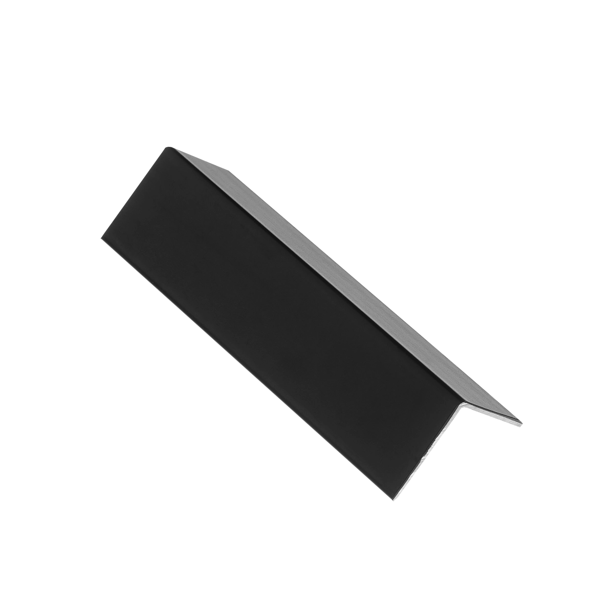 Cantoneira Alumínio Para Canto Parede 1/1 - 25mm X 25mm  - Homeney - Preto - 3m