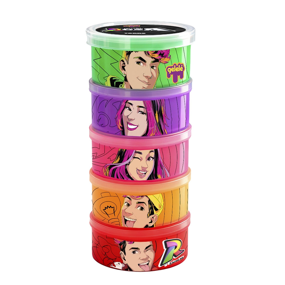 Slime Torre Dos Rosa Gelele