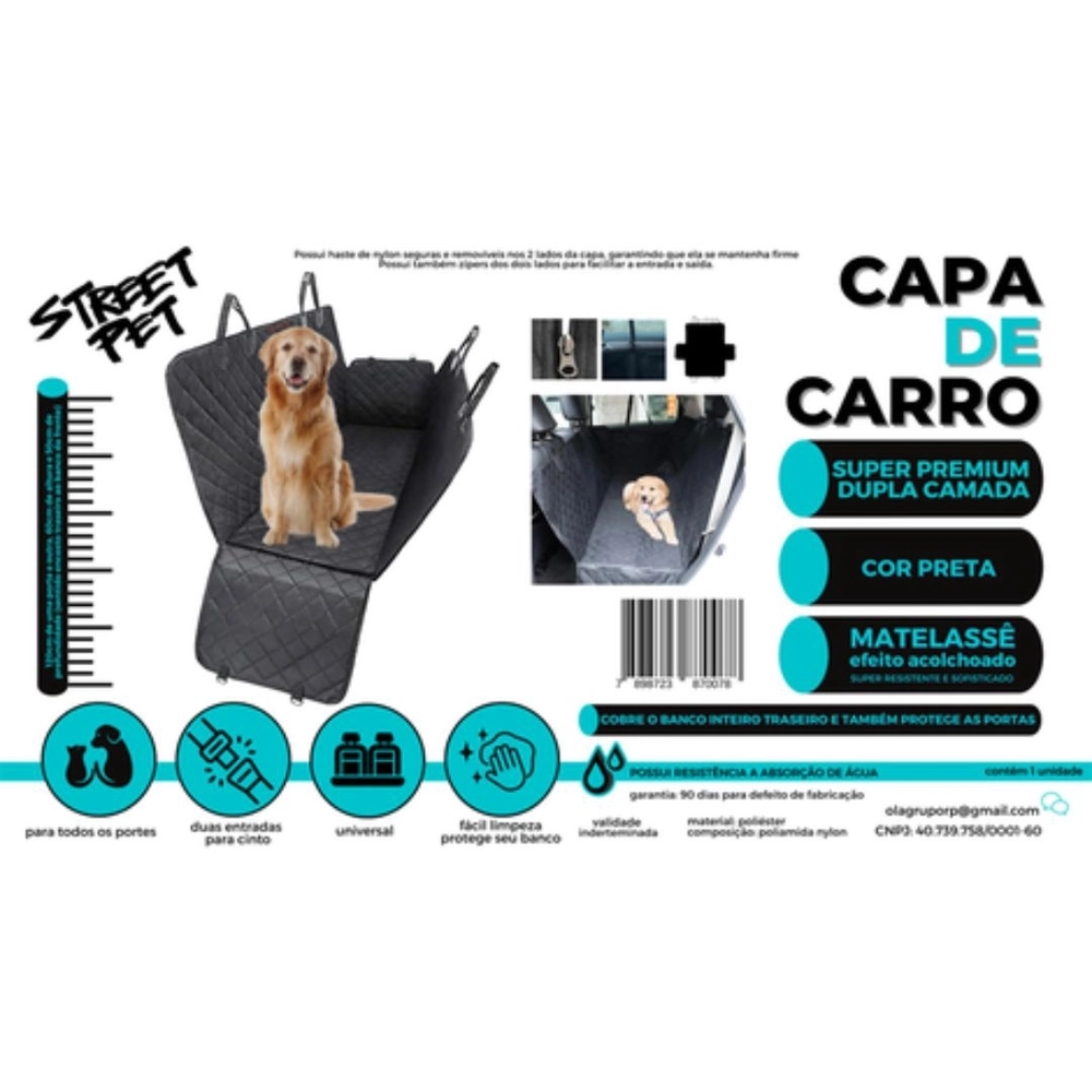 Capa De Carro Premium Street Pet