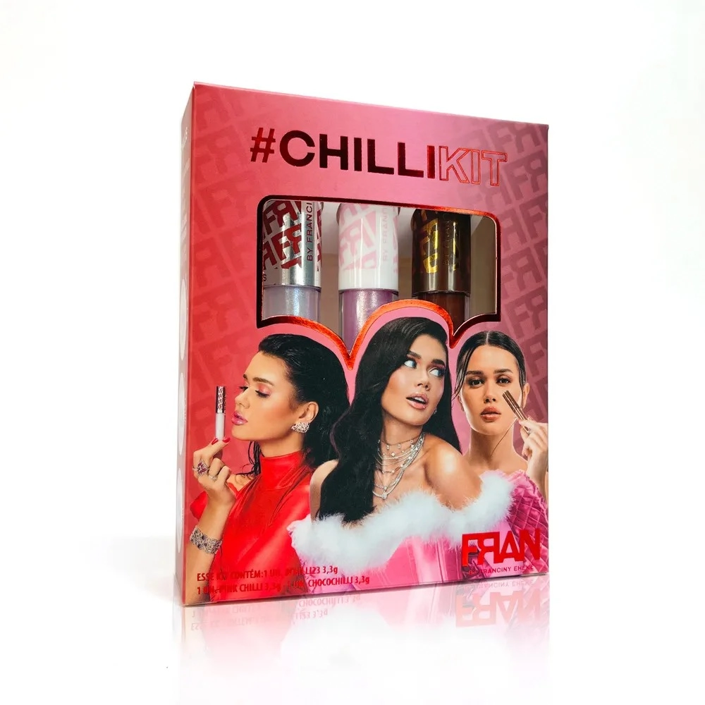 Kit Gloss Labial Franciny Ehlke Chillikit 3,3g