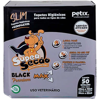 Tap.hig.supersecao Black Slim 60x90 50un