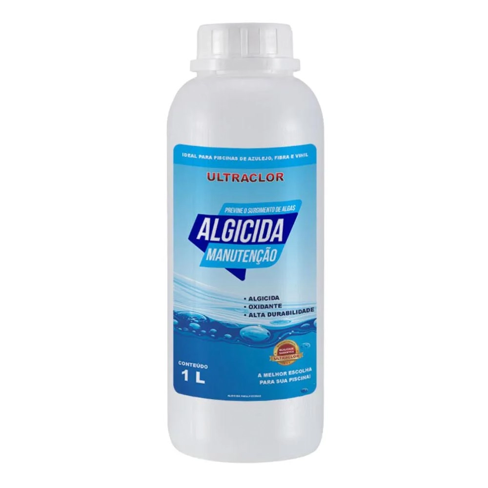 Algicida Manutenção Liquido Oxidante Para Piscinas 1l Ultraclor