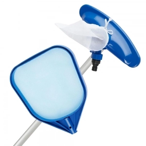 Kit Limpeza Para Piscina Cabo 249cm Aspirador Peneira VG Plus