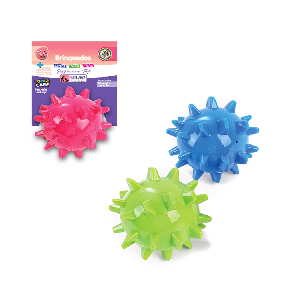 Briquedo Tex Premium Bola Cravo Color Apito