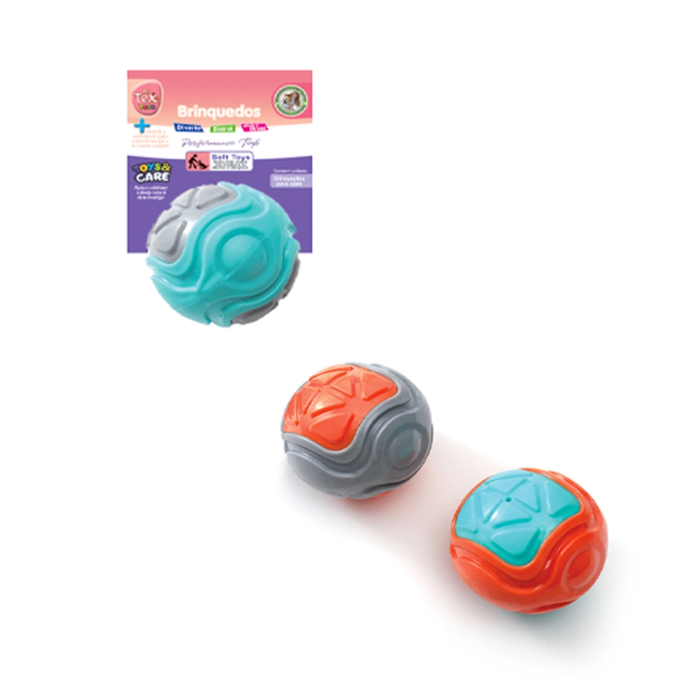 Briquedo Tex Premium Bola Mix Apito 7,6cm