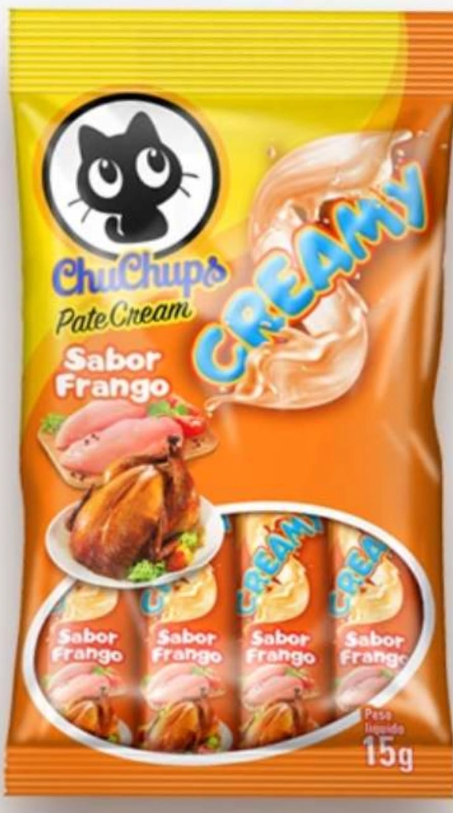 Chuchups Creamy 15g C/4 Frango