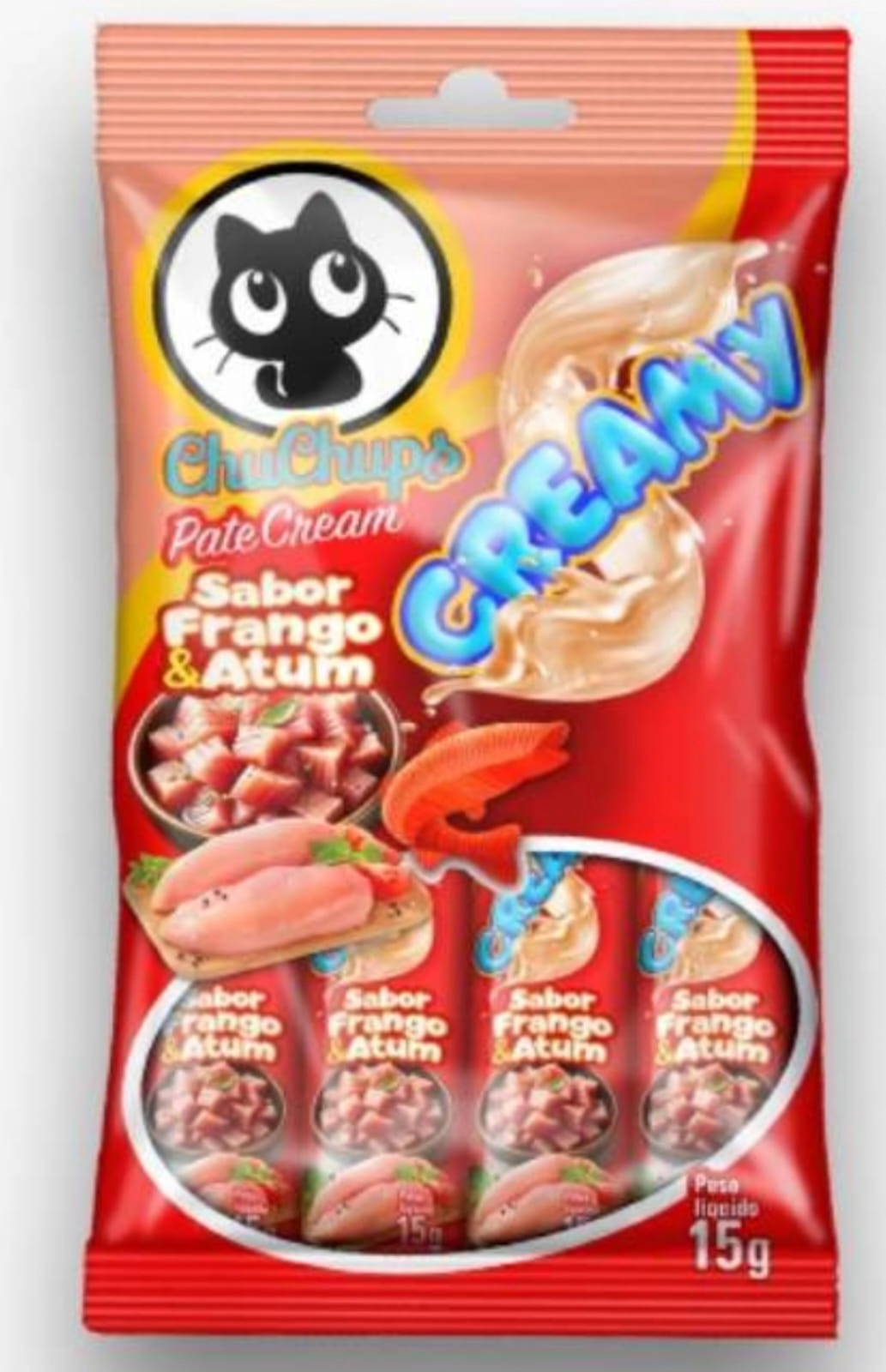 Chuchups Creamy 15g C/4 Frango/atum