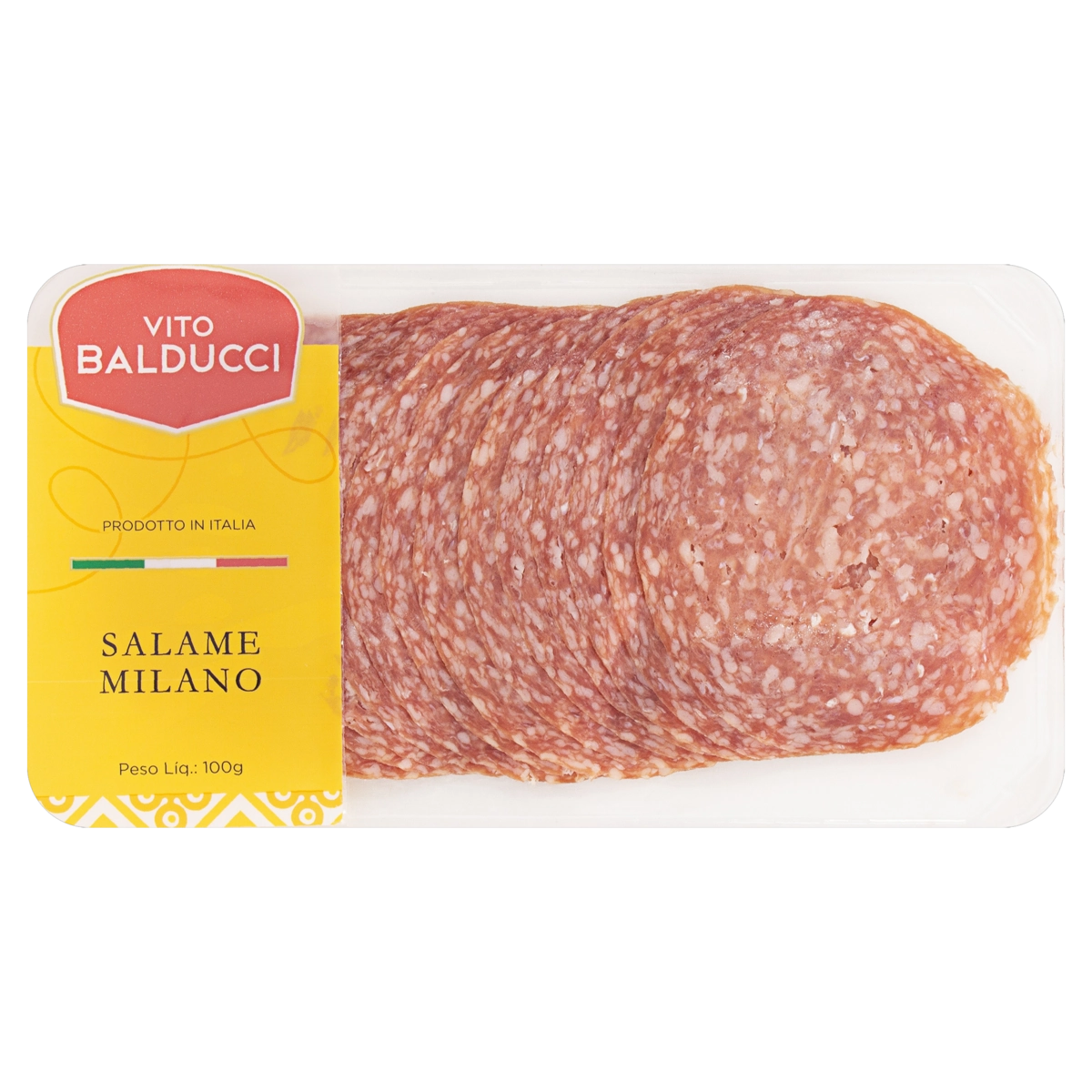 Salame Milano Fatiado Vito Balducci 100g