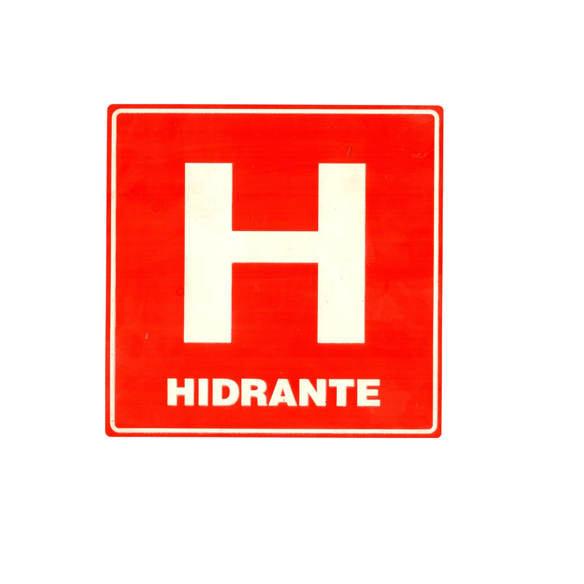 Conjunto 2 Placas de Indicação Adesiva Sinalizadora Hidrante Pvc 20 Cm