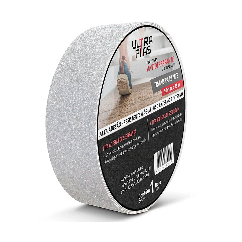 Kit 3 Fitas Antiderrapante 15 Metros - Transparente