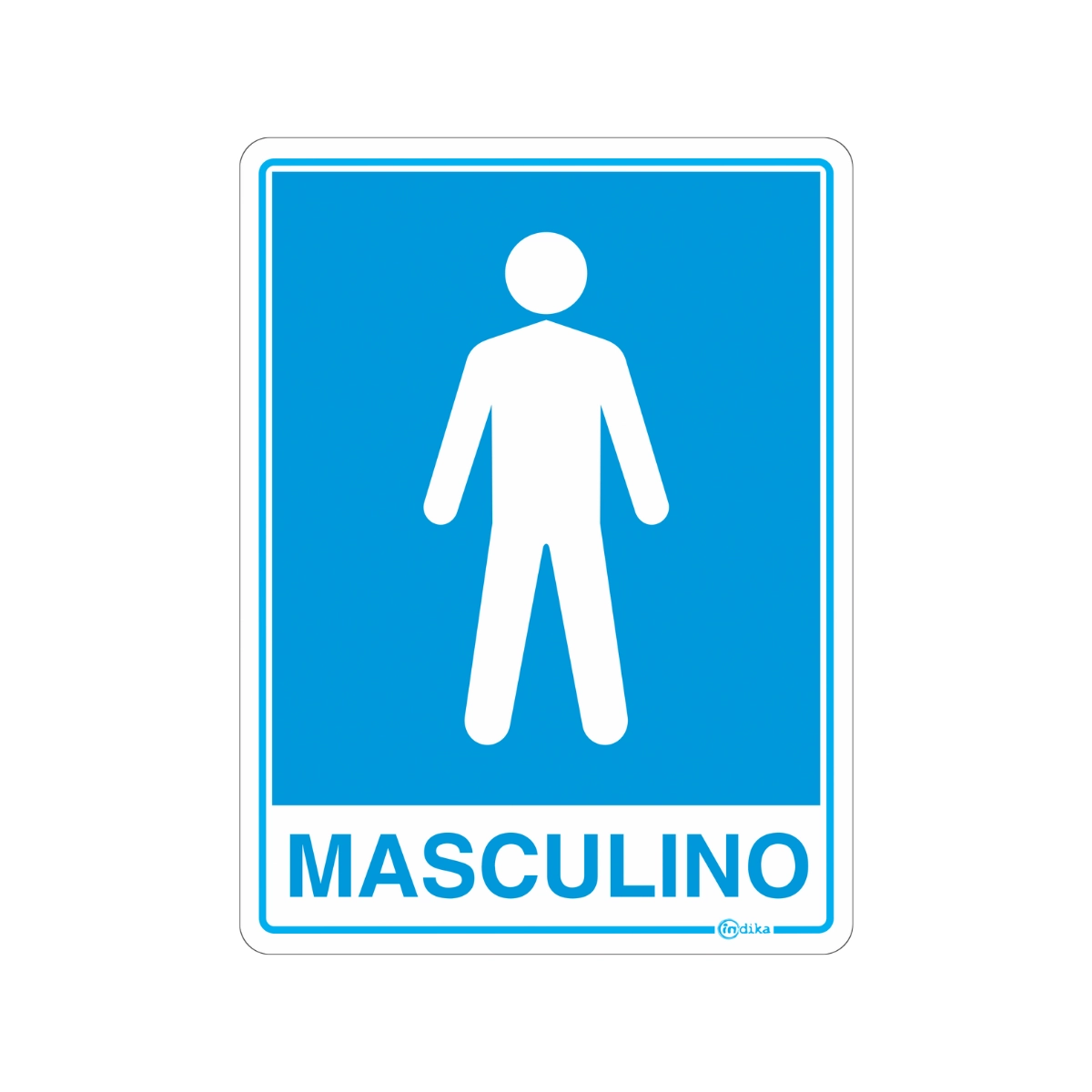 Placa Sinalização Indicativa Sanitário Masculino 15x20 Cm Pvc
