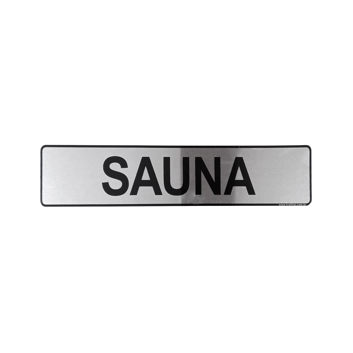 Placa Sinalização Adesiva Informativa Sauna 25x5 Cm Ultra Fitas