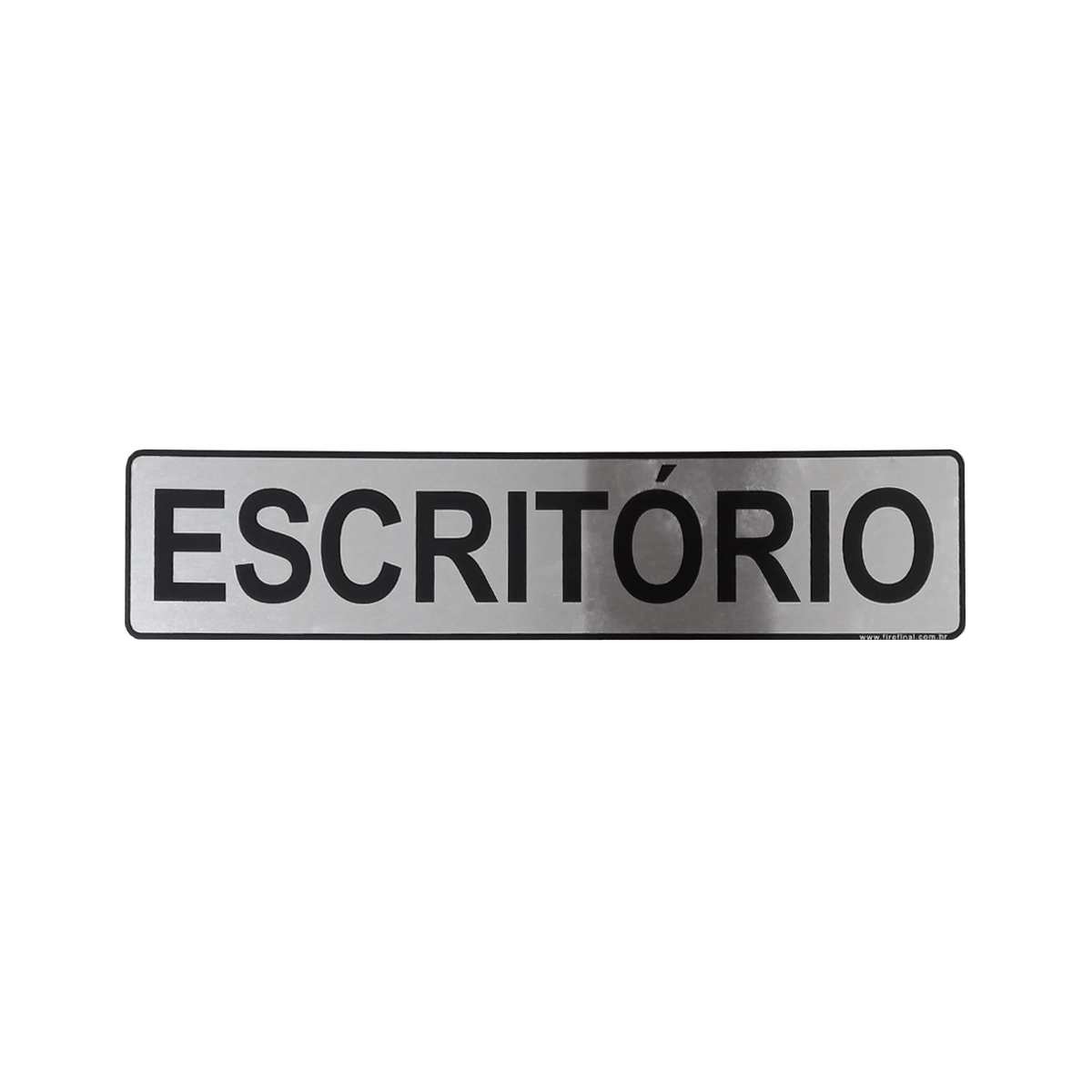 Placa Adesiva Sinalização Indicativa Escritório Aluminio Resistente 25Cm