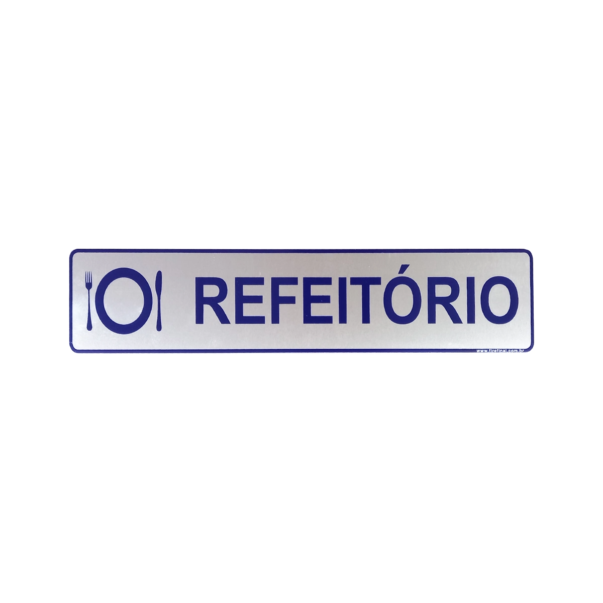 Placa Adesiva Sinalização Refeitório 25x5 Cm Informativa