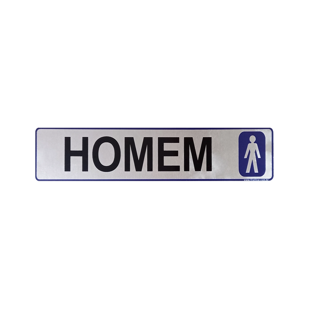 Placa Sinalização Adesiva Informativa Homem Adesiva Aluminio