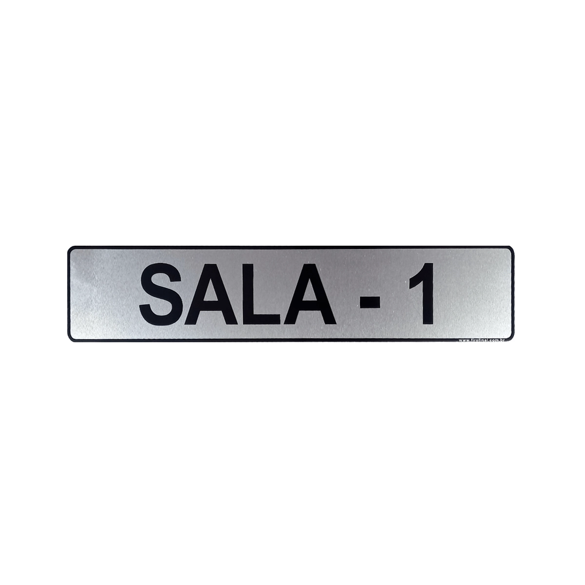 Placa Sala 1 Informativa Escritório Comércio Consultório Aluminio 25x5 Cm