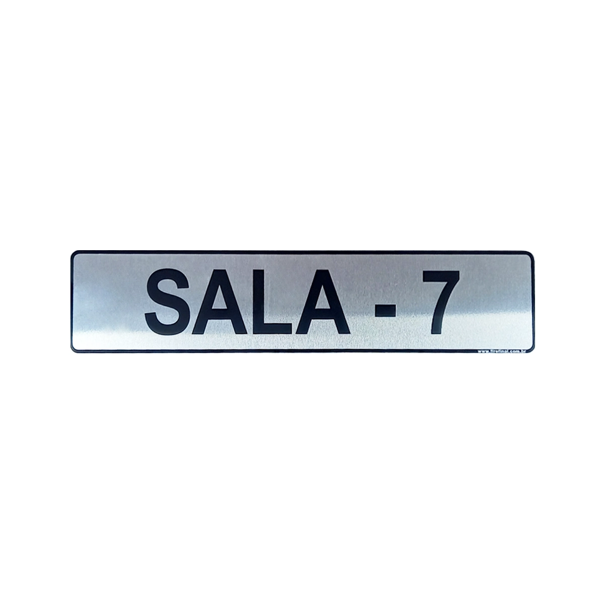 Placa Aluminio Indicativa Sala 7 Sinalização 25x5 Cm Resistente