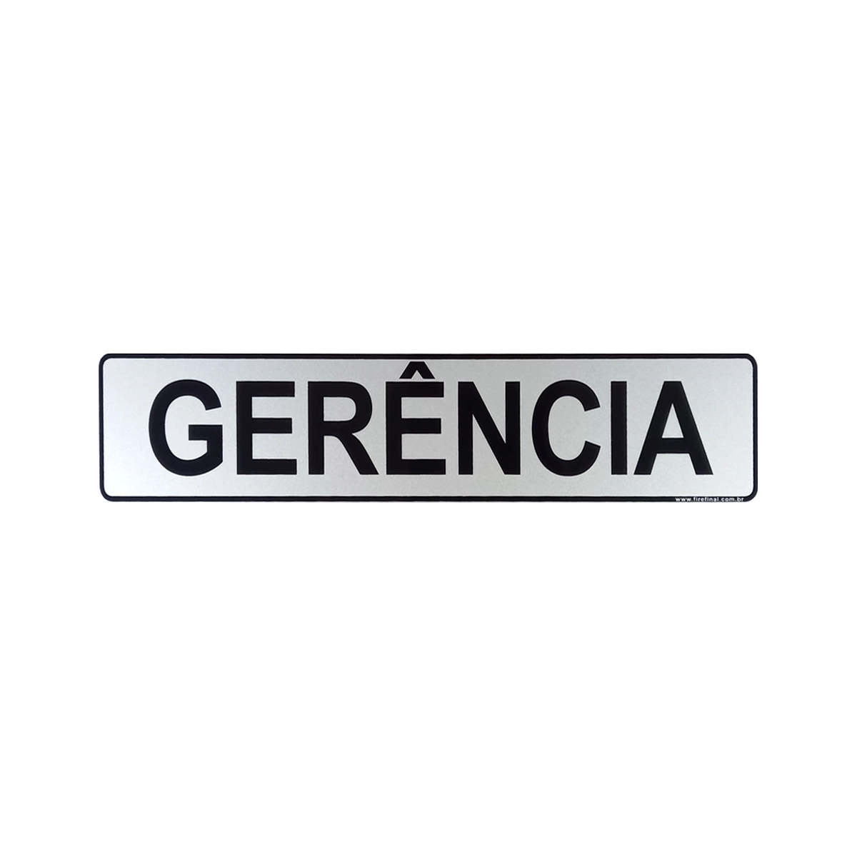 Placa Acrilica Gerência Adesiva 25x5 Cm Resistente