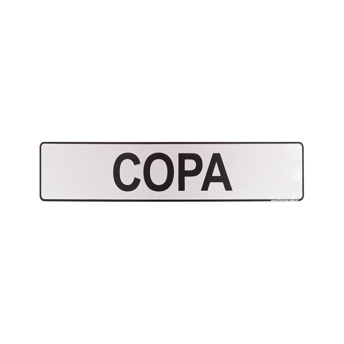 Placa Adesiva Sinalização Copa 25x5 Cm Acrílica Resistente