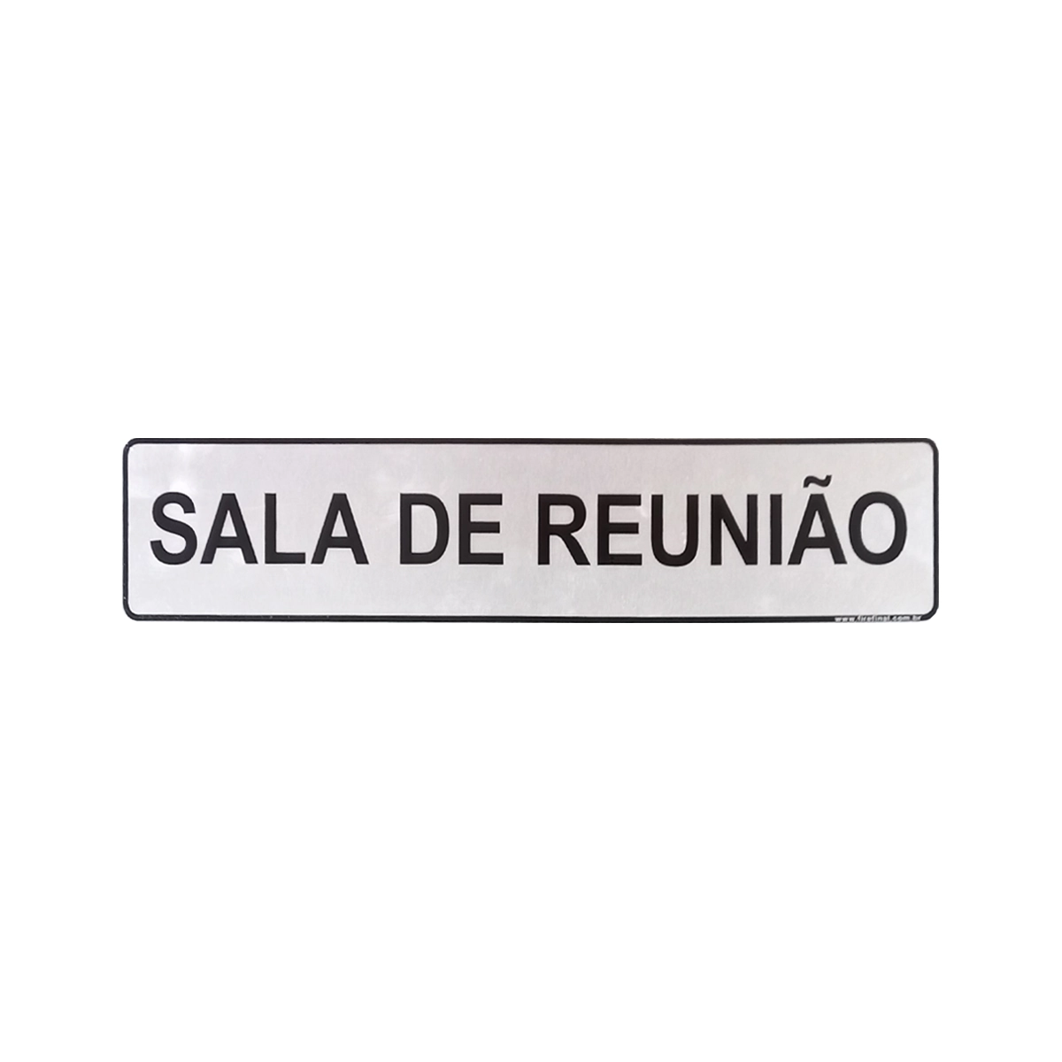 Placa Adesiva Indicativa Sala Reunião 25x5 Cm Resistente Acrilico
