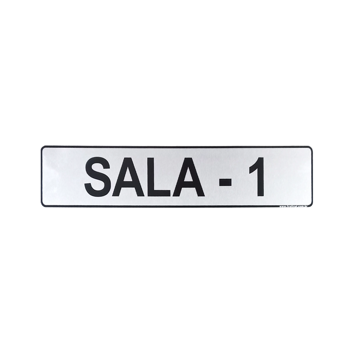 Placa Informativa Sala 1 Escritório Acrilica Resistente 25x5 Cm