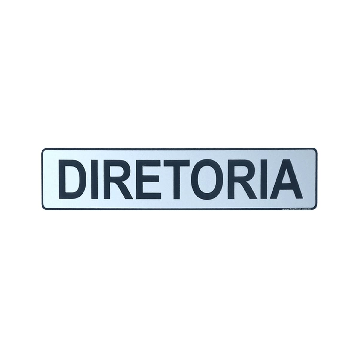 Placa Adesiva Acrilica Informativa Diretoria 25x5 Cm Resistente