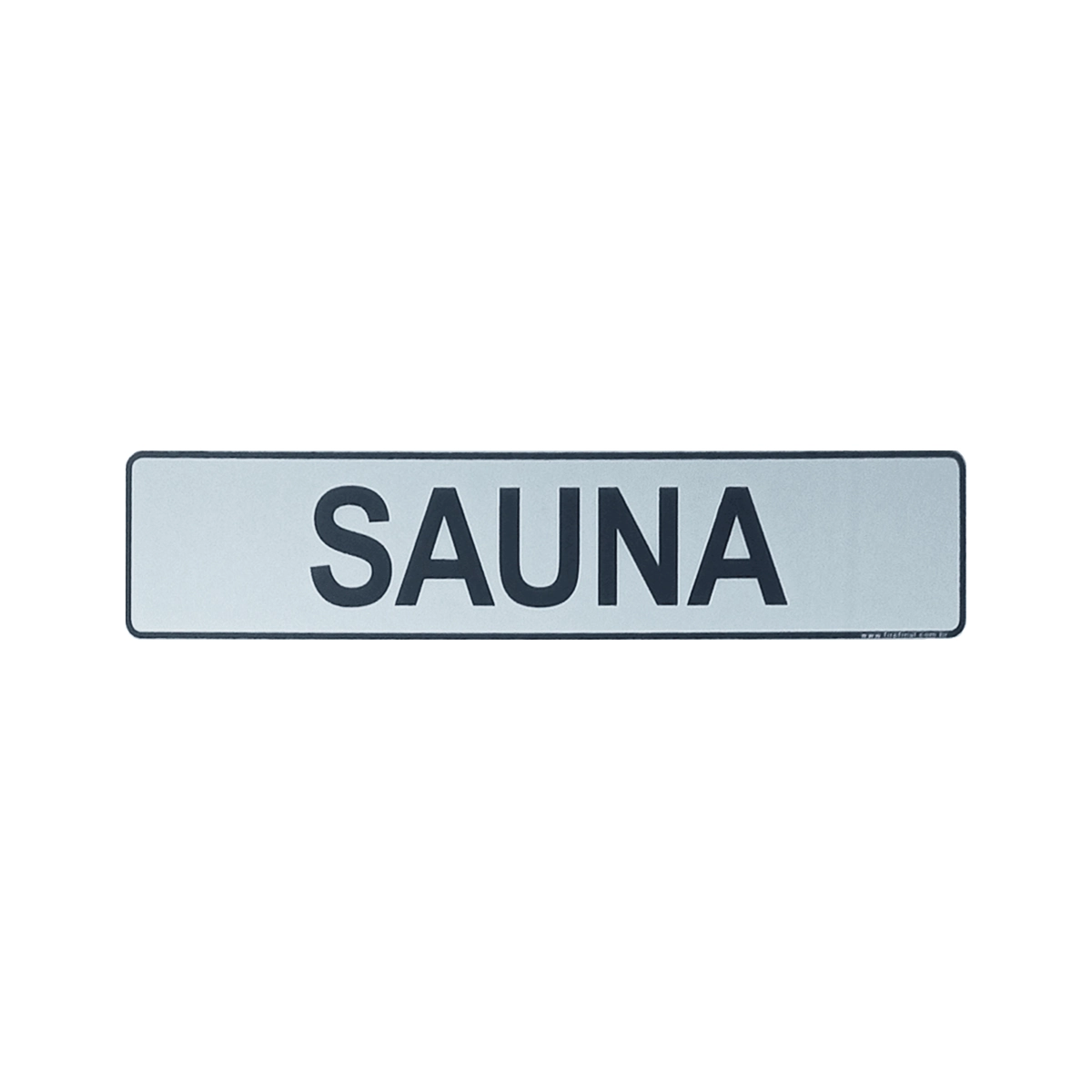 Placa Sinalização Indicativa Sauna 25x5 Cm Resistente Adesiva