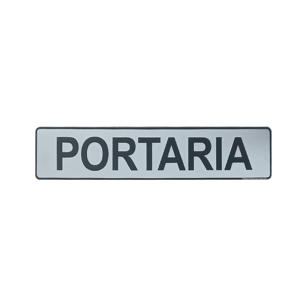 Placa Adesiva de Sinalização Indicativa Portaria 25x5 Cm Acrílica