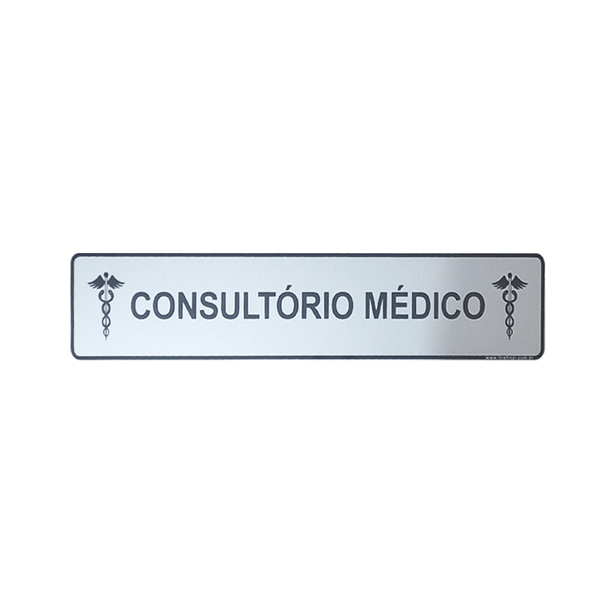 Placa Sinalização Indicativa Consultório Médico 25x5 Cm Acrílica