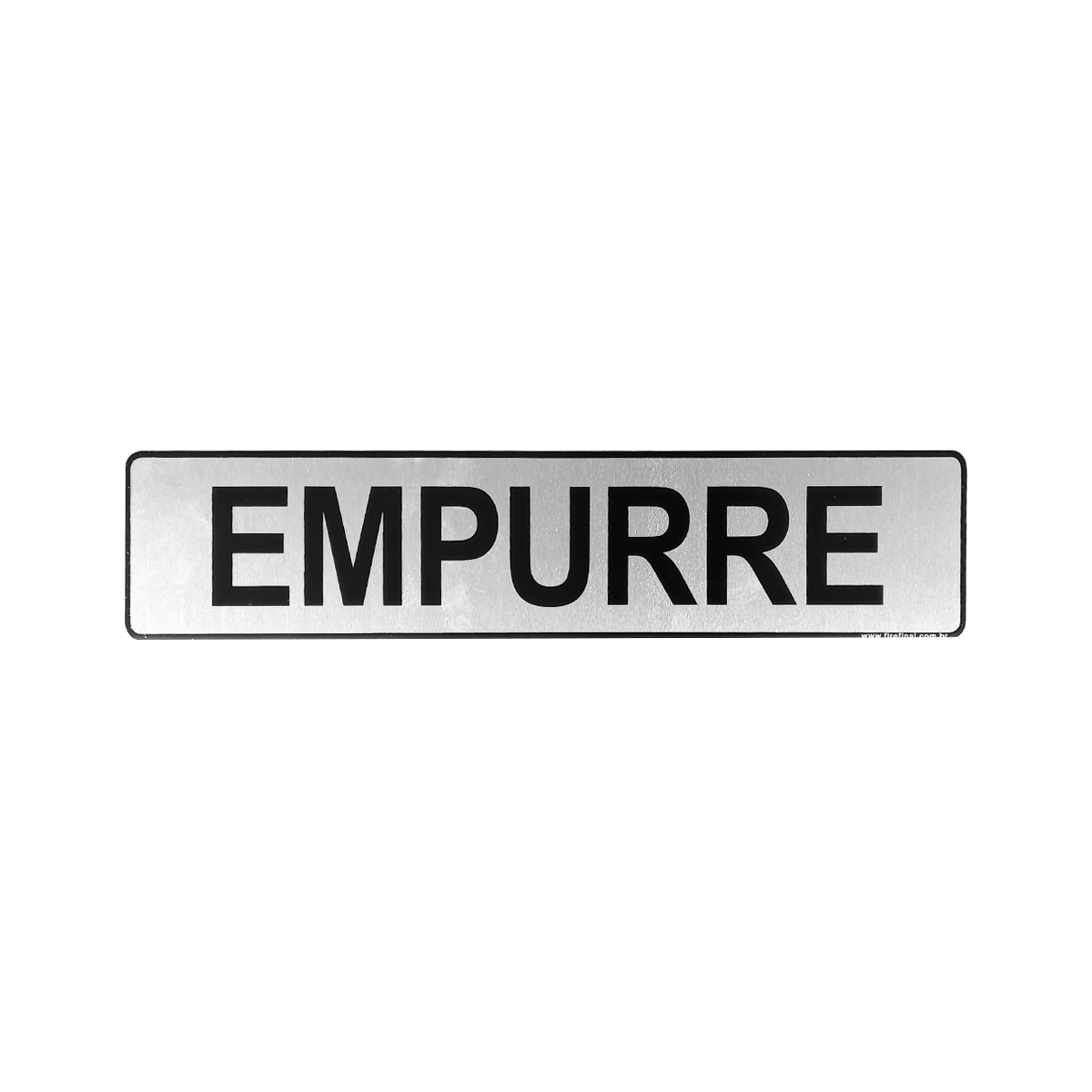 Placa Sinalização Indicativa Empurre Acrilica Resistente Escritório 25x5 Cm