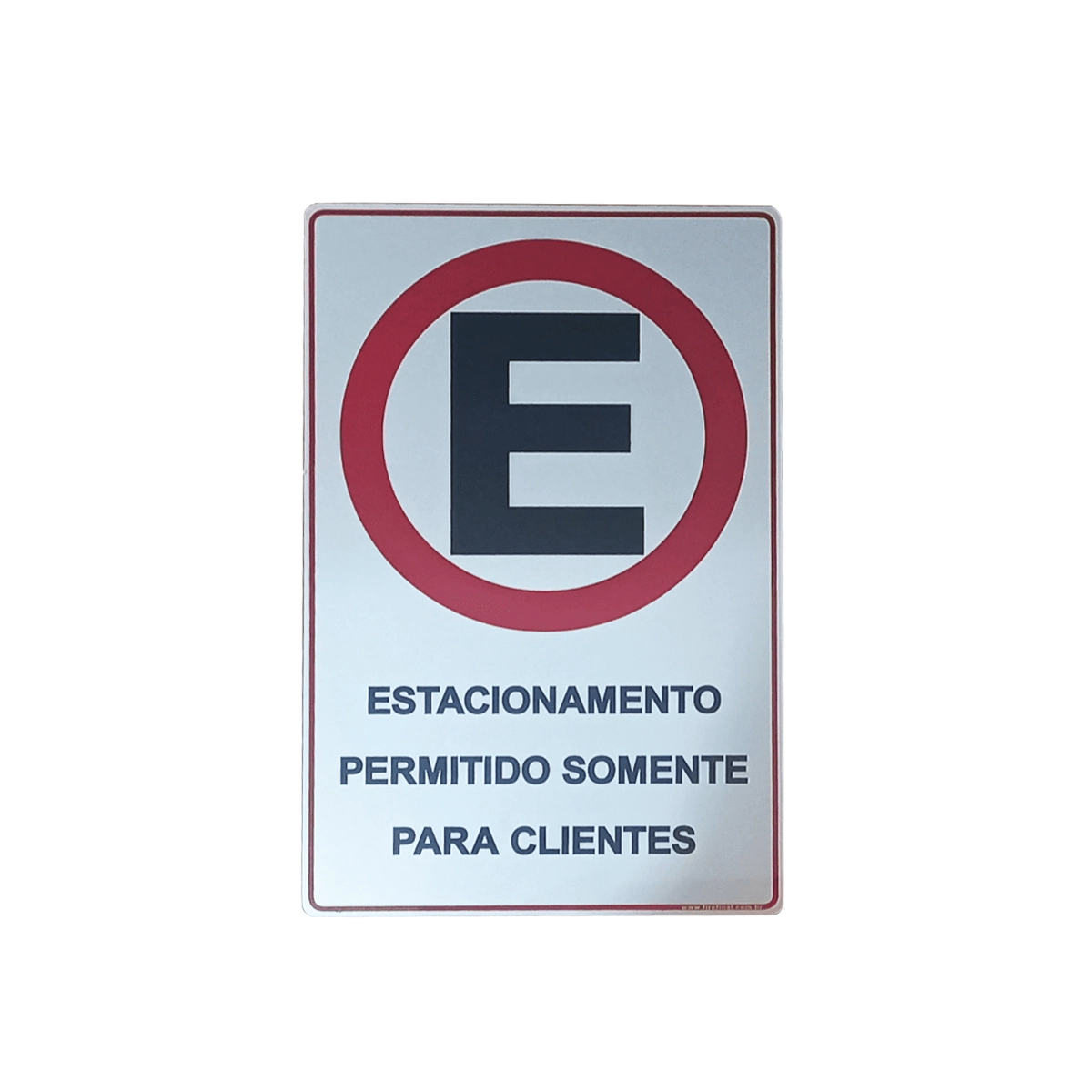 Placa Adesiva Acrílica Estacionamento Exclusivo Clientes Resistente