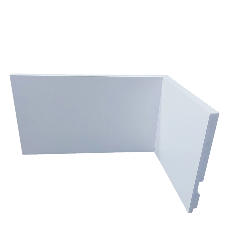 Kit 15 Barras Rodapé De Poliestireno 12cm De Altura Liso Branco - 12x1x240cm - Formix 3D