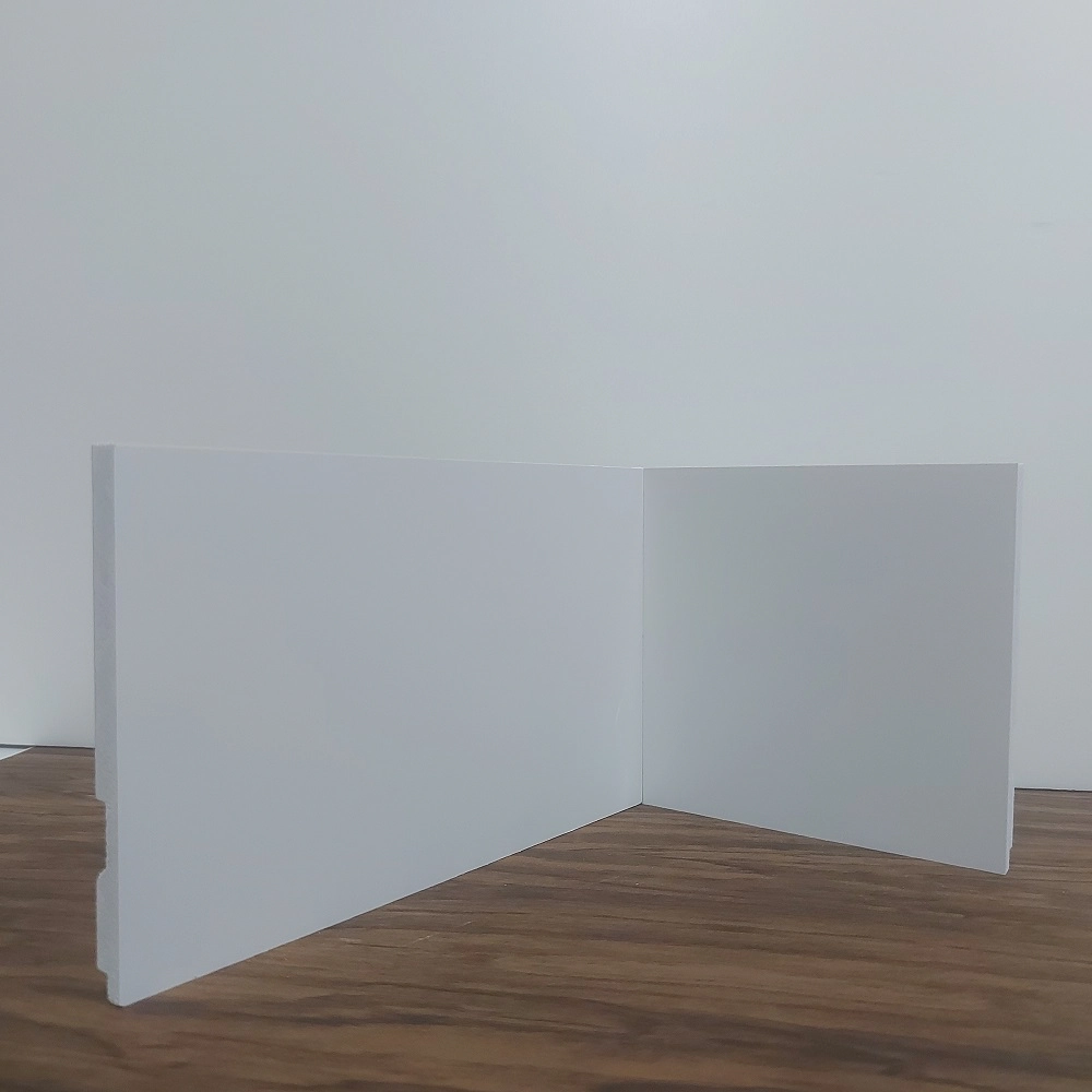 Kit 15 Barras Rodapé De Poliestireno 15cm De Altura Liso Branco - 15x1x240cm - Formix 3D