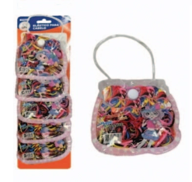 Elastico P/cabelo De Silicone Na Bolsa Color Gp9022