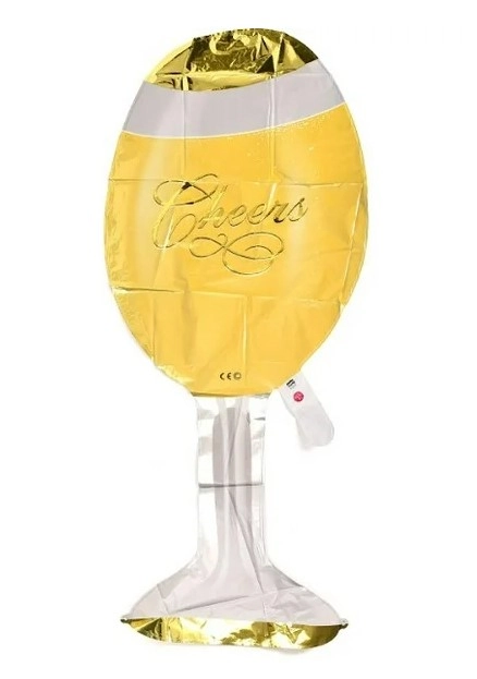 Balao Inflavel Taca Champagne Met 30cm Xjs