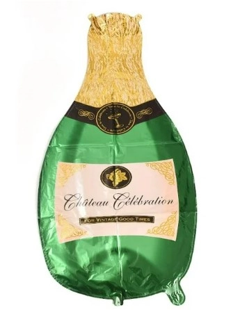 Balao Inflavel Garrafa Champagne Met 30cm Xjs